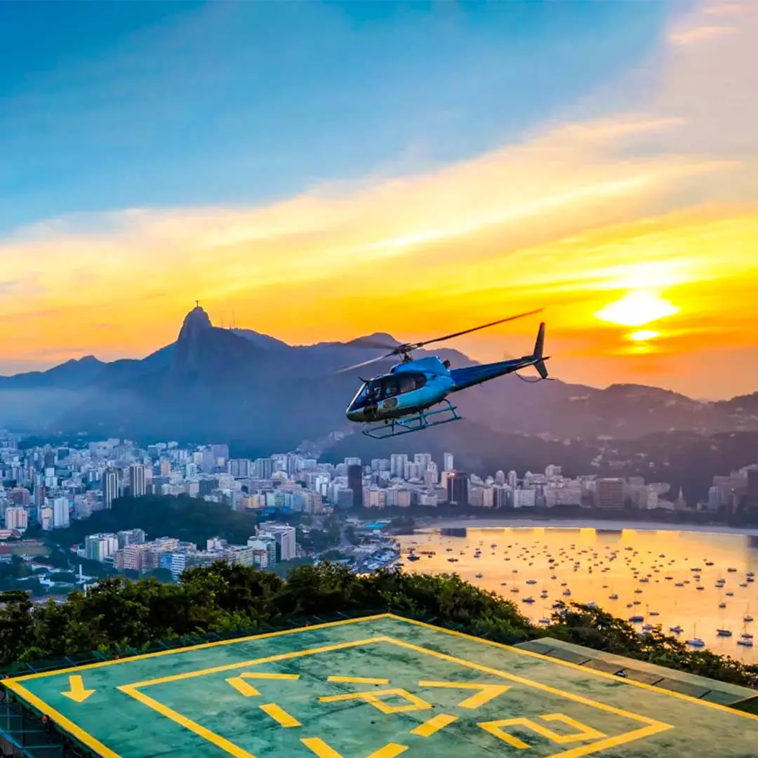 Experiência de helicóptero no Rio de Janeiro